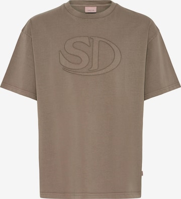 !Solid Shirt ' SDUncaster ' in Bruin: voorkant