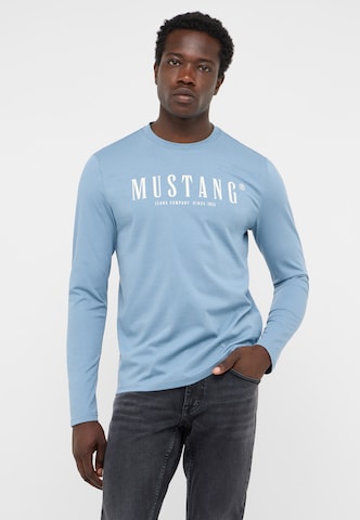 MUSTANG Shirt 'Asheville' in Blau: Vorderseite