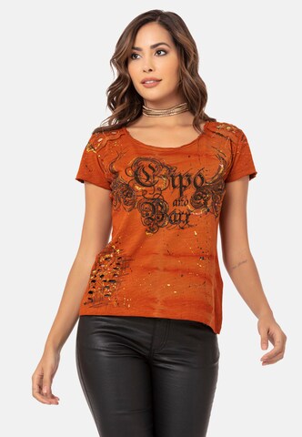 CIPO & BAXX Shirt in Orange: front