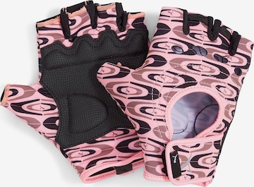 PUMA Спортни ръкавици в розово: отпред