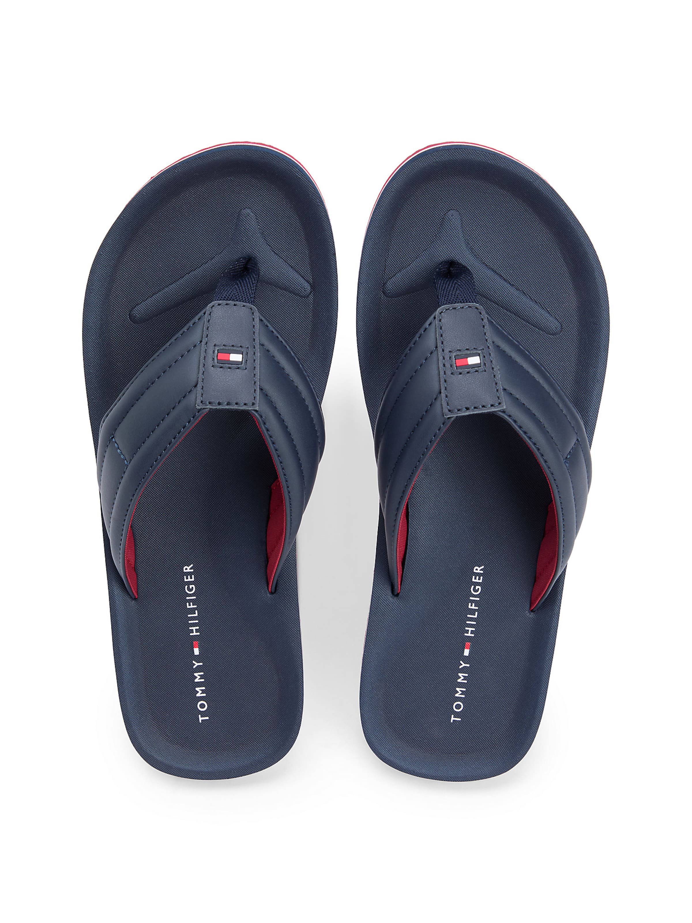 TOMMY HILFIGER Zehentrenner in Blau