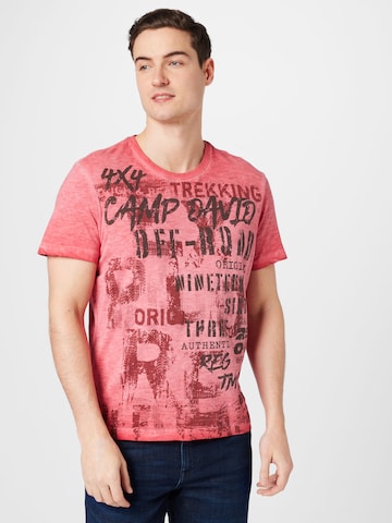 CAMP DAVID T-Shirt in Orange: predná strana