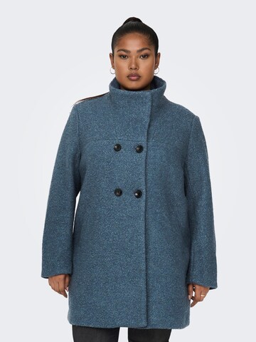 ONLY Carmakoma Between-seasons coat 'Sophia' in Blue: front