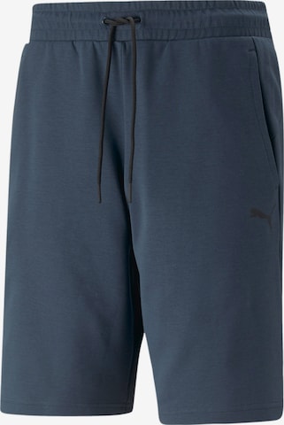 PUMA Regular Workout Pants in Blue: front