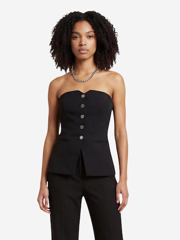 Top 'BUSTIER 251-CLODI.F' di Morgan De Toi in nero: frontale