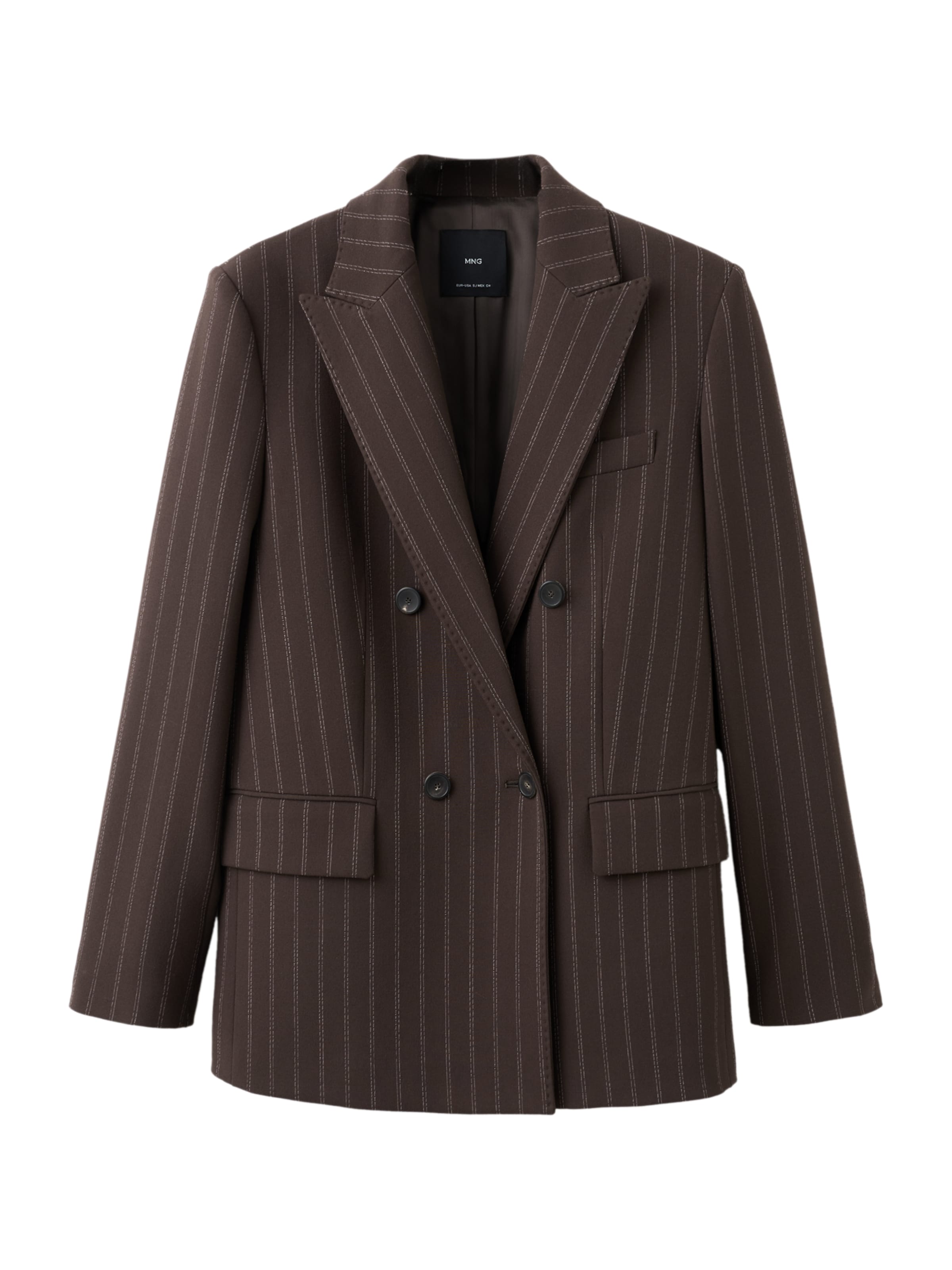 MANGO Blazer 'PBIRISE' in Braun: Vorderseite