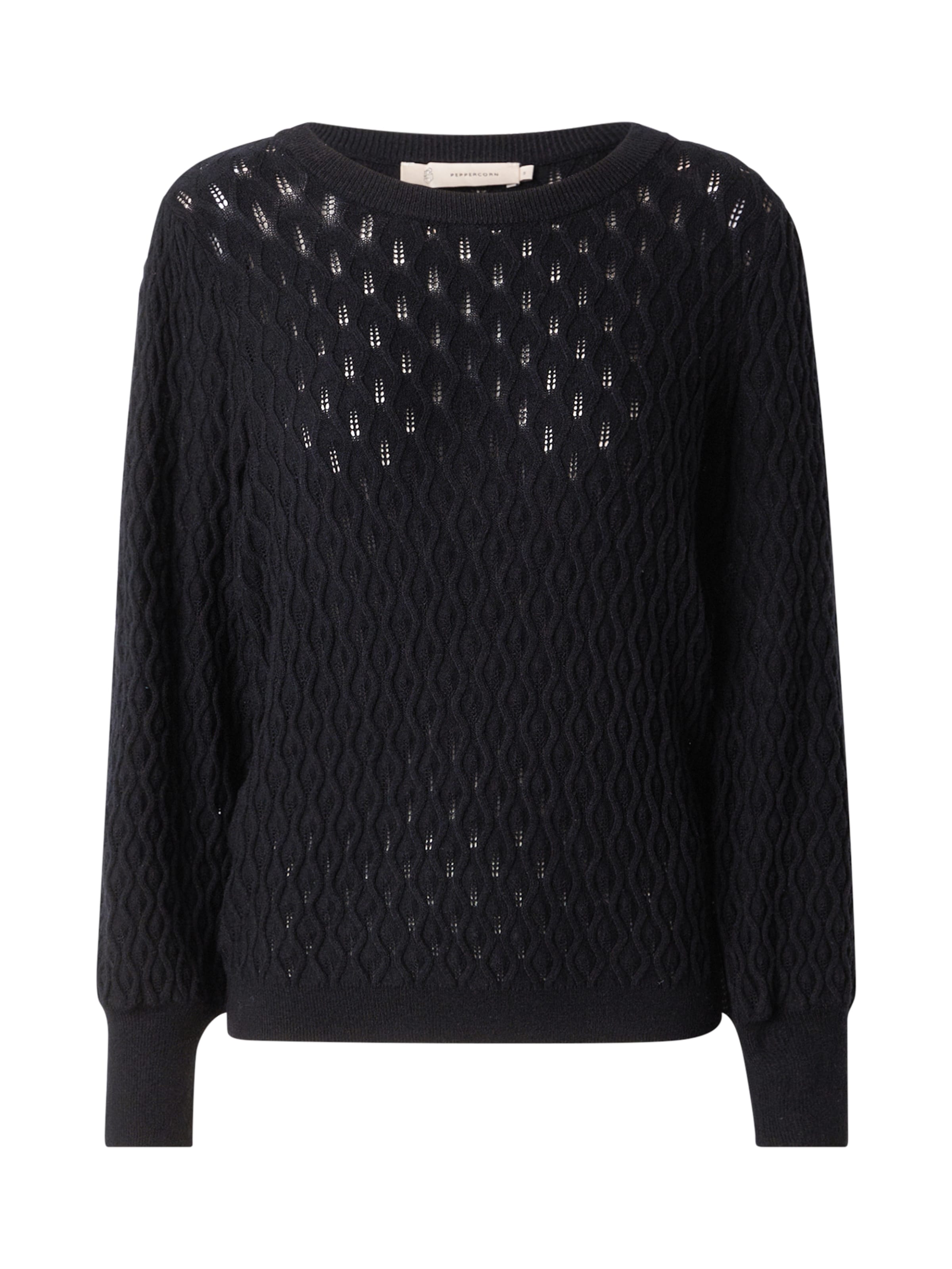 Peppercorn Pullover 'Rosalia' in Schwarz: Vorderseite