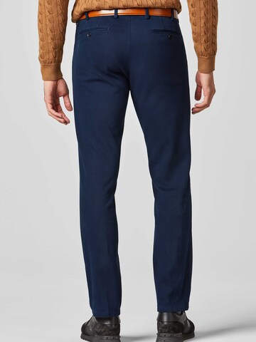 MEYER Regular Chino trousers in Blue: front