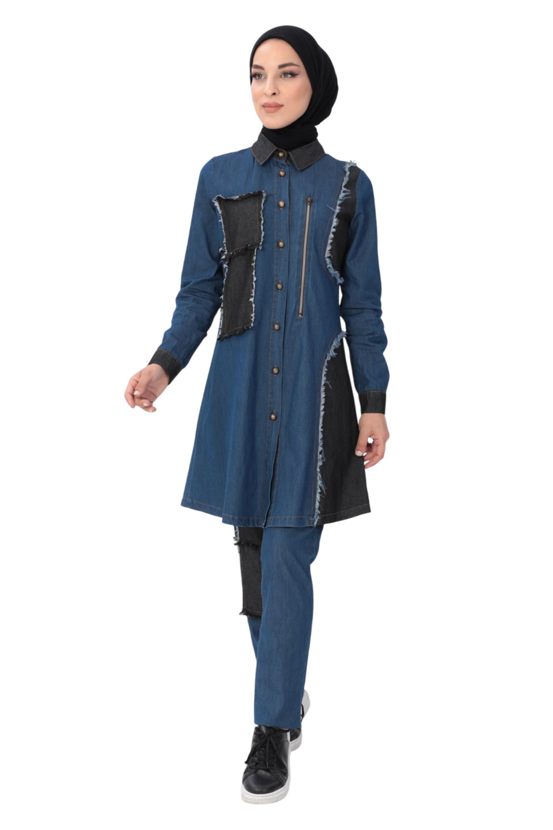 MODAMIHRAM Pantsuit in Blue: front