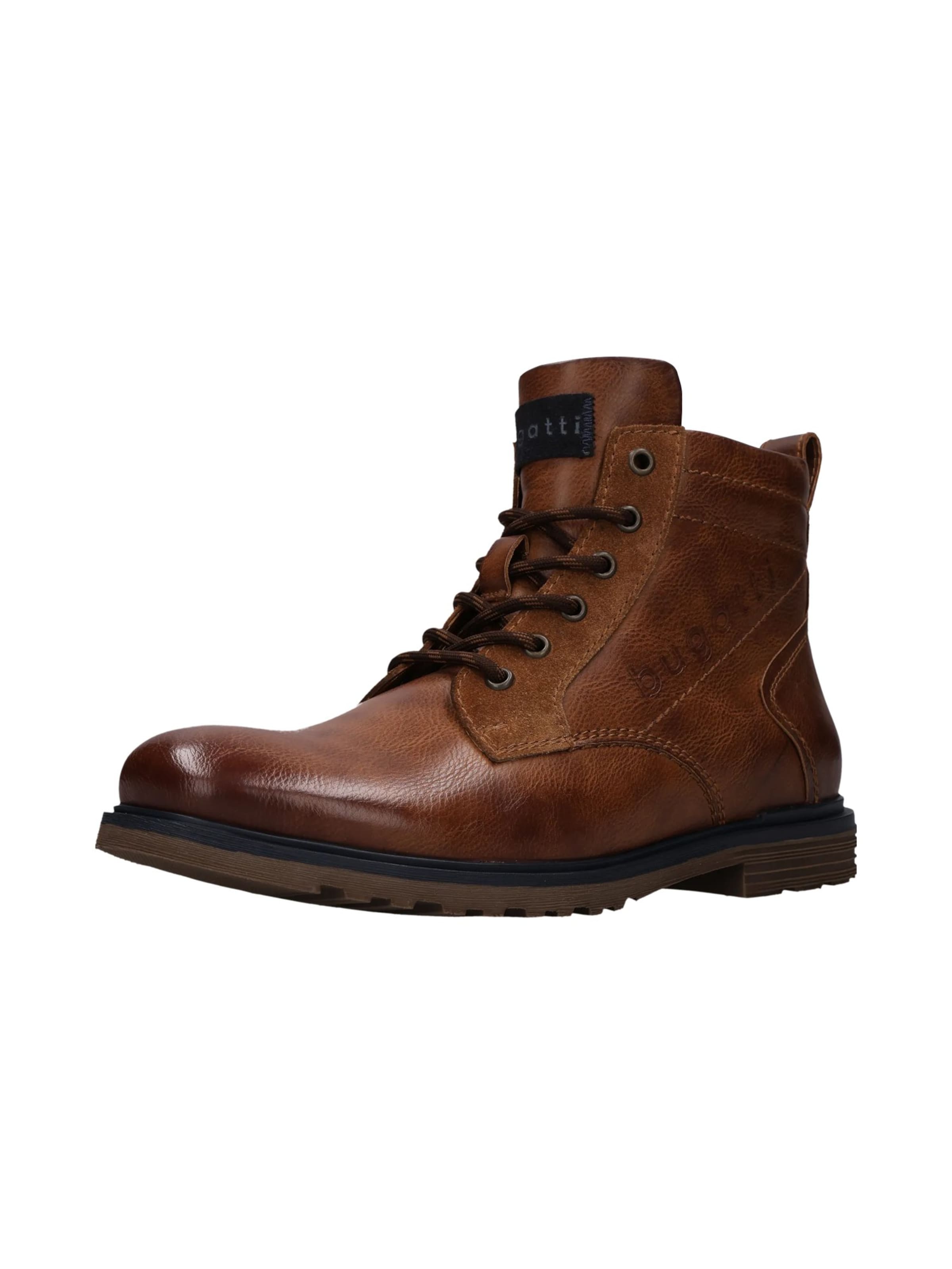 Bottines à lacets bugatti en marron : devant