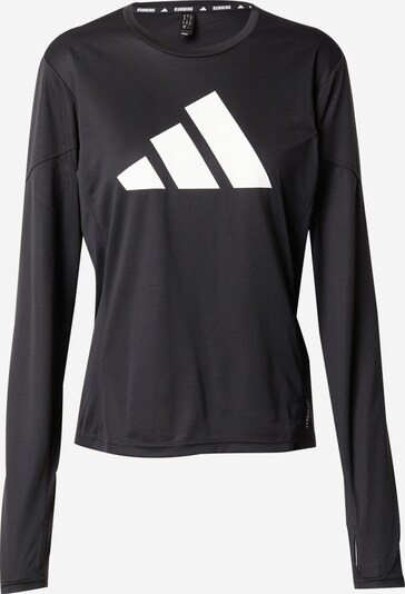 ADIDAS PERFORMANCE Camiseta funcional 'RUN IT' en negro / blanco, Vista del producto