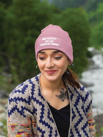 Youth Designz Mütze 'Mir reichts – Traktor fahren'‌‌ in Pink