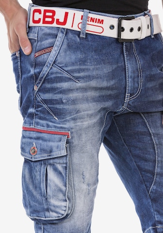 CIPO & BAXX Regular Cargo Jeans in Blue