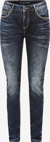 CIPO & BAXX Slimfit Jeans in Blauw: voorkant