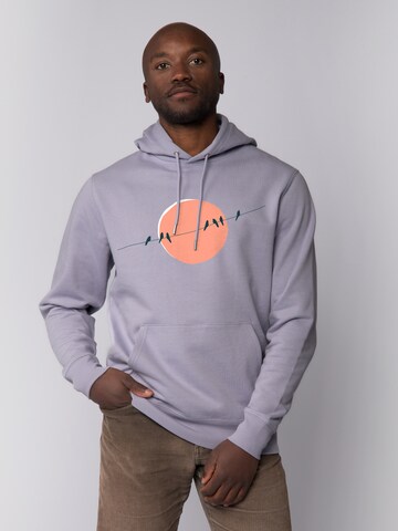 Watapparel Sweatshirt 'Countryside 01' in Lila: Vorderseite