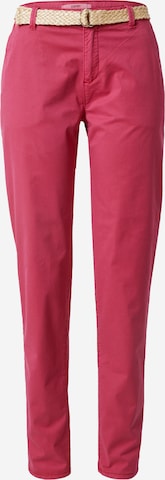 Pantalon chino ESPRIT en rose : devant