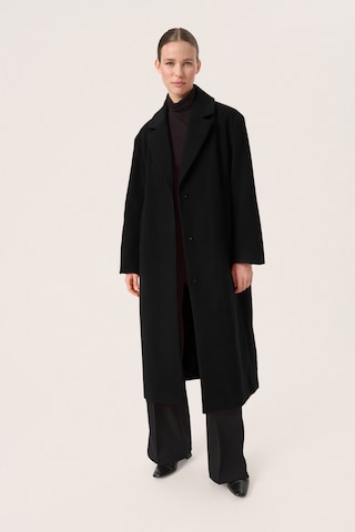 Manteau mi-saison 'Rubie' SOAKED IN LUXURY en noir : devant