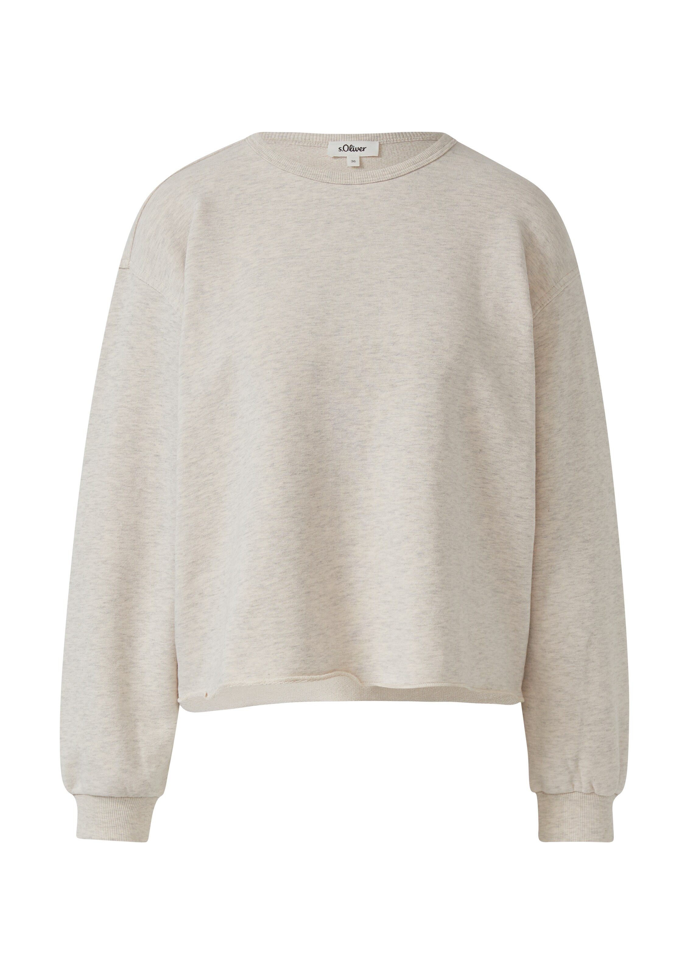 s.Oliver Sweatshirt in Beige: Vorderseite