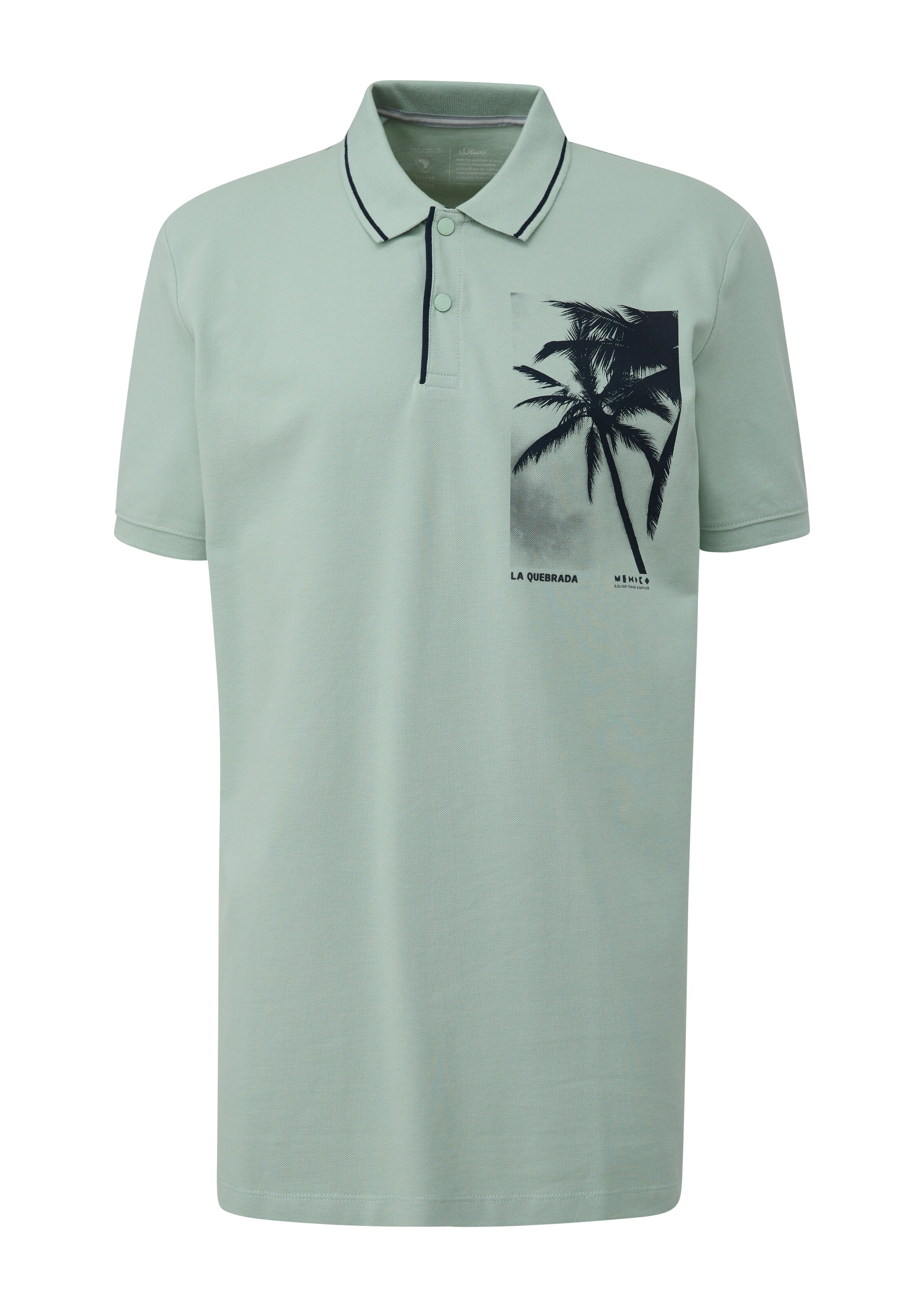 T-Shirt s.Oliver en vert : devant