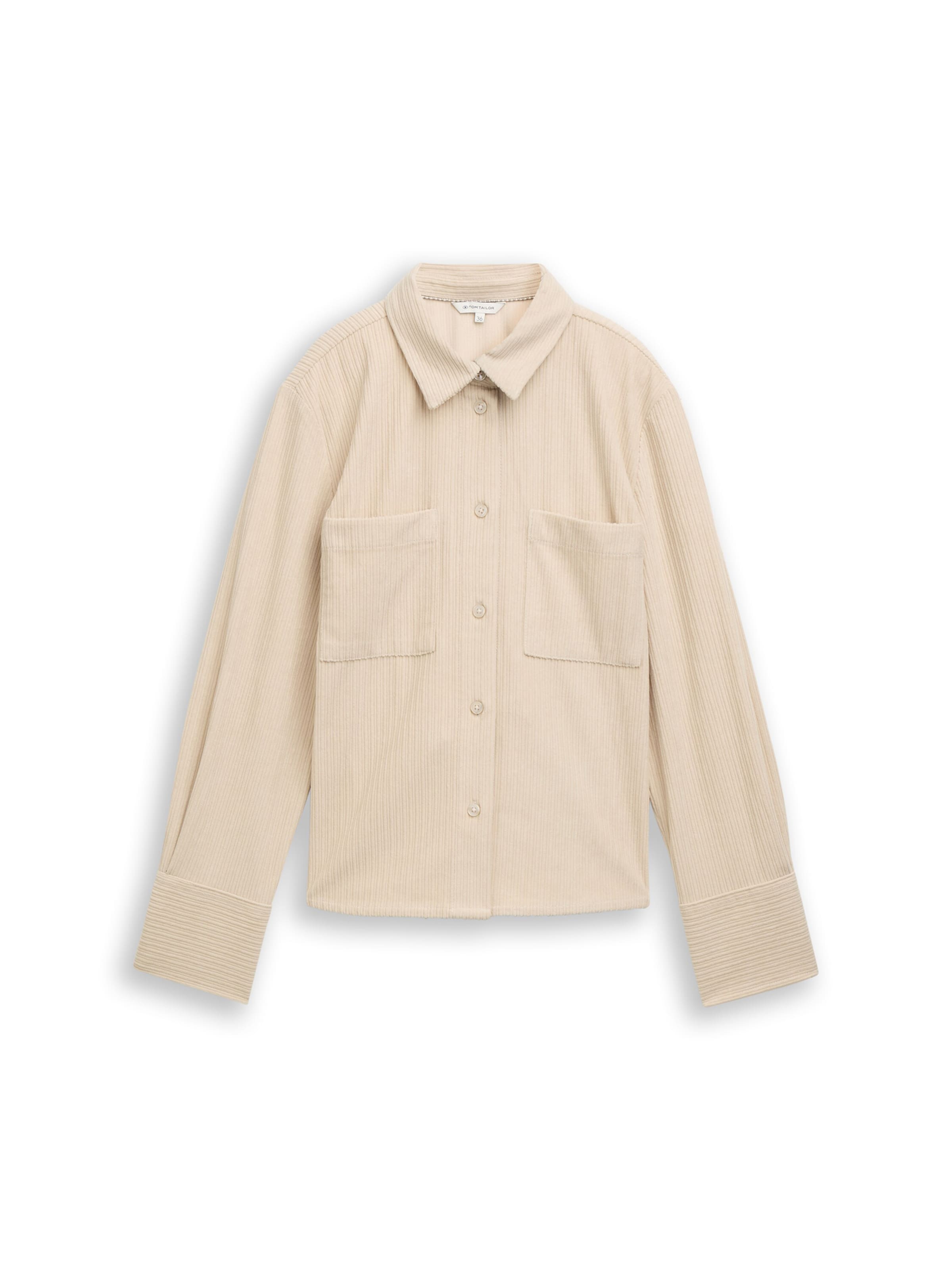 TOM TAILOR Blouse in Beige: front