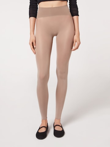 CALZEDONIA Skinny Leggings in Beige: Vorderseite