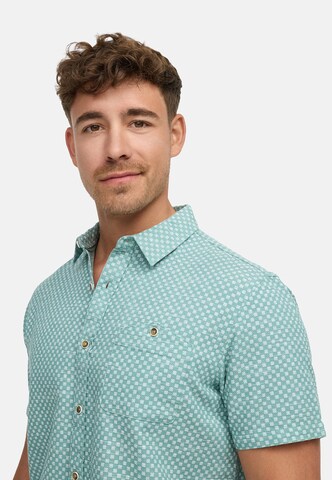 INDICODE JEANS Regular fit Button Up Shirt 'Way' in Blue