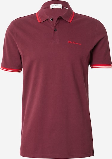 Ben Sherman Koszulka w kolorze czerwony / czerwone wino / białym, Podgląd produktu