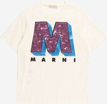 T-Shirt Marni en blanc : devant