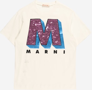 Marni - Camiseta en blanco: frente