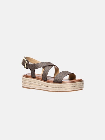 Michael Kors Sandal 'LYNN' i brun: framsida