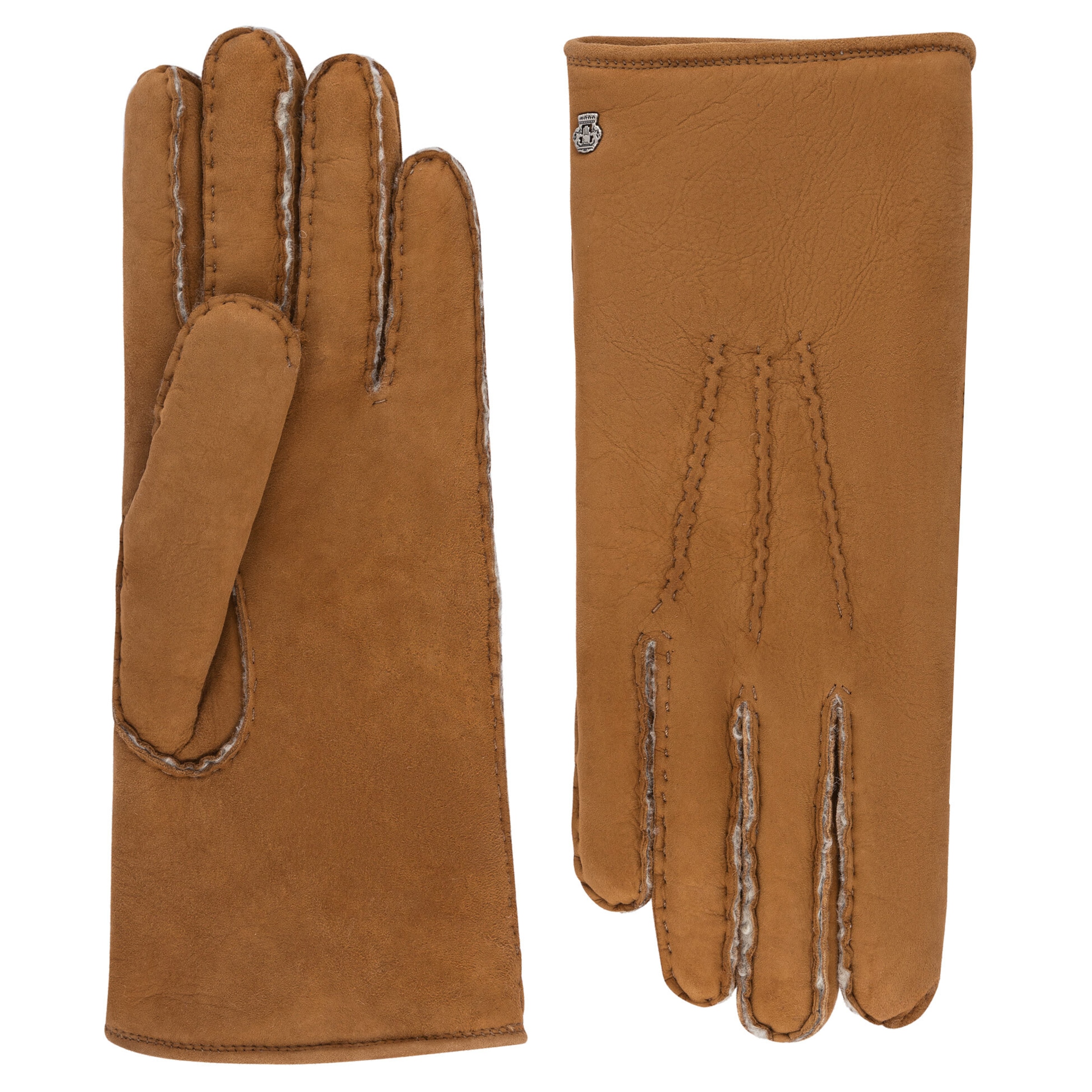 Roeckl Vingerhandschoenen 'ASPEN' in Bruin: voorkant