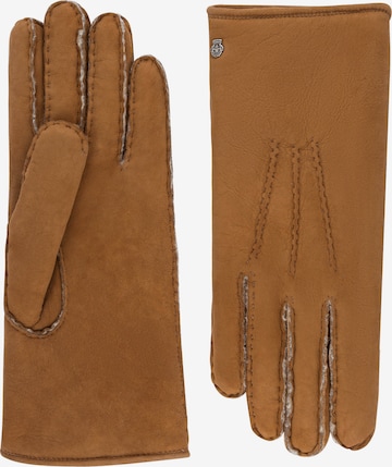 Mezzoguanti 'ASPEN' di Roeckl in marrone: frontale