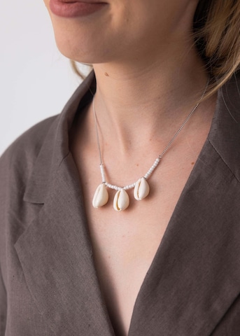 PURELEI Necklace 'Shell Pendant' in Silver: front