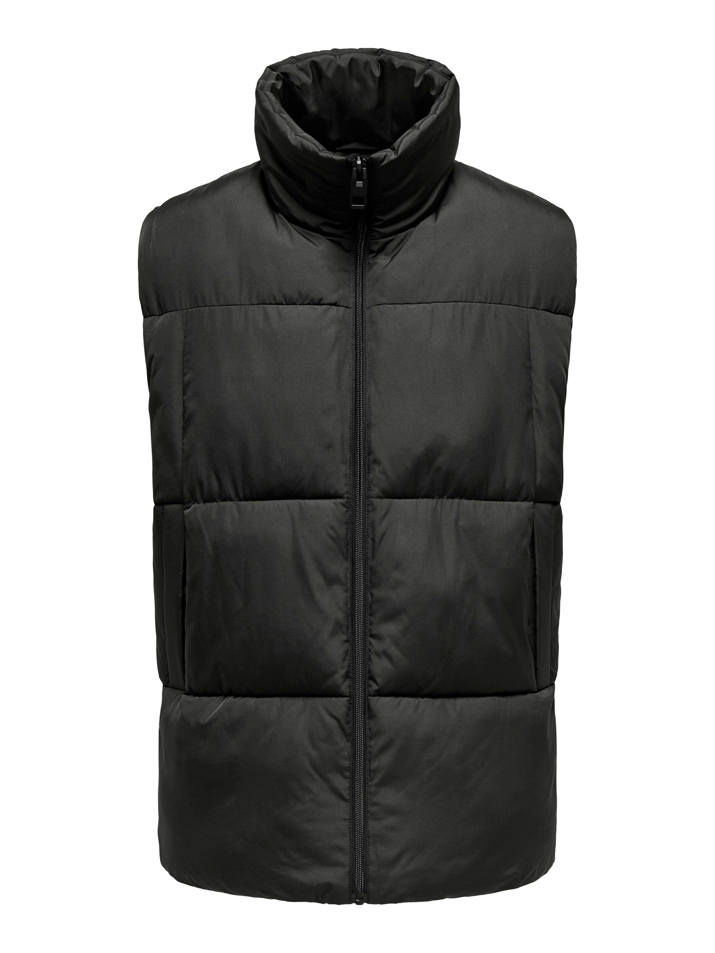 Only & Sons Weste in Schwarz: Vorderseite
