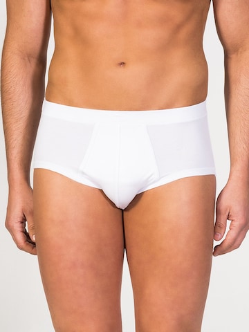 zd ZERO DEFECTS Panty 'Sepang MicroModal® Fly Front Brief' in White: front