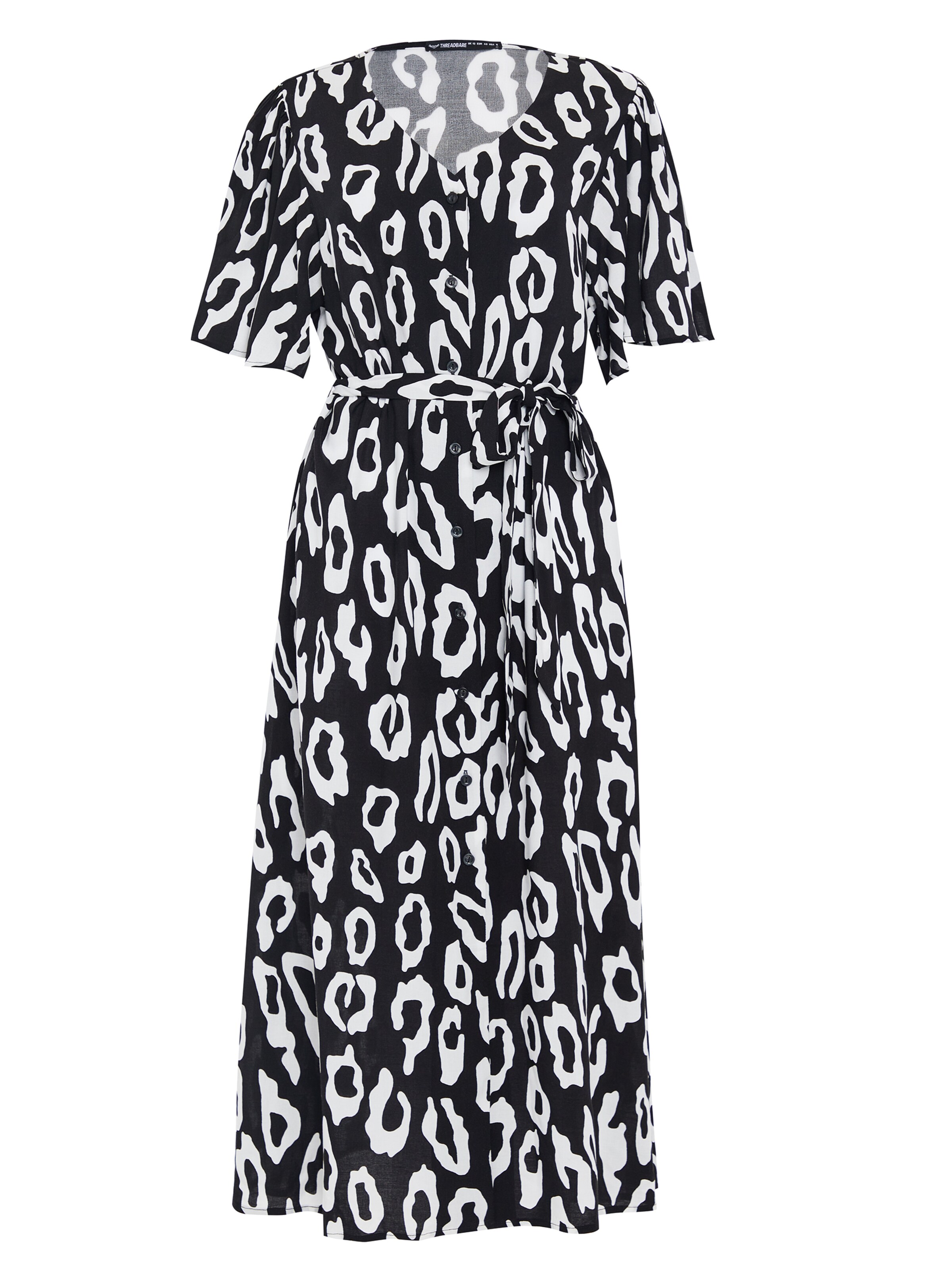 Threadbare Kleid 'Fruit' in Schwarz: Vorderseite