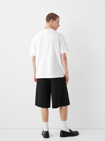 T-Shirt Bershka en blanc