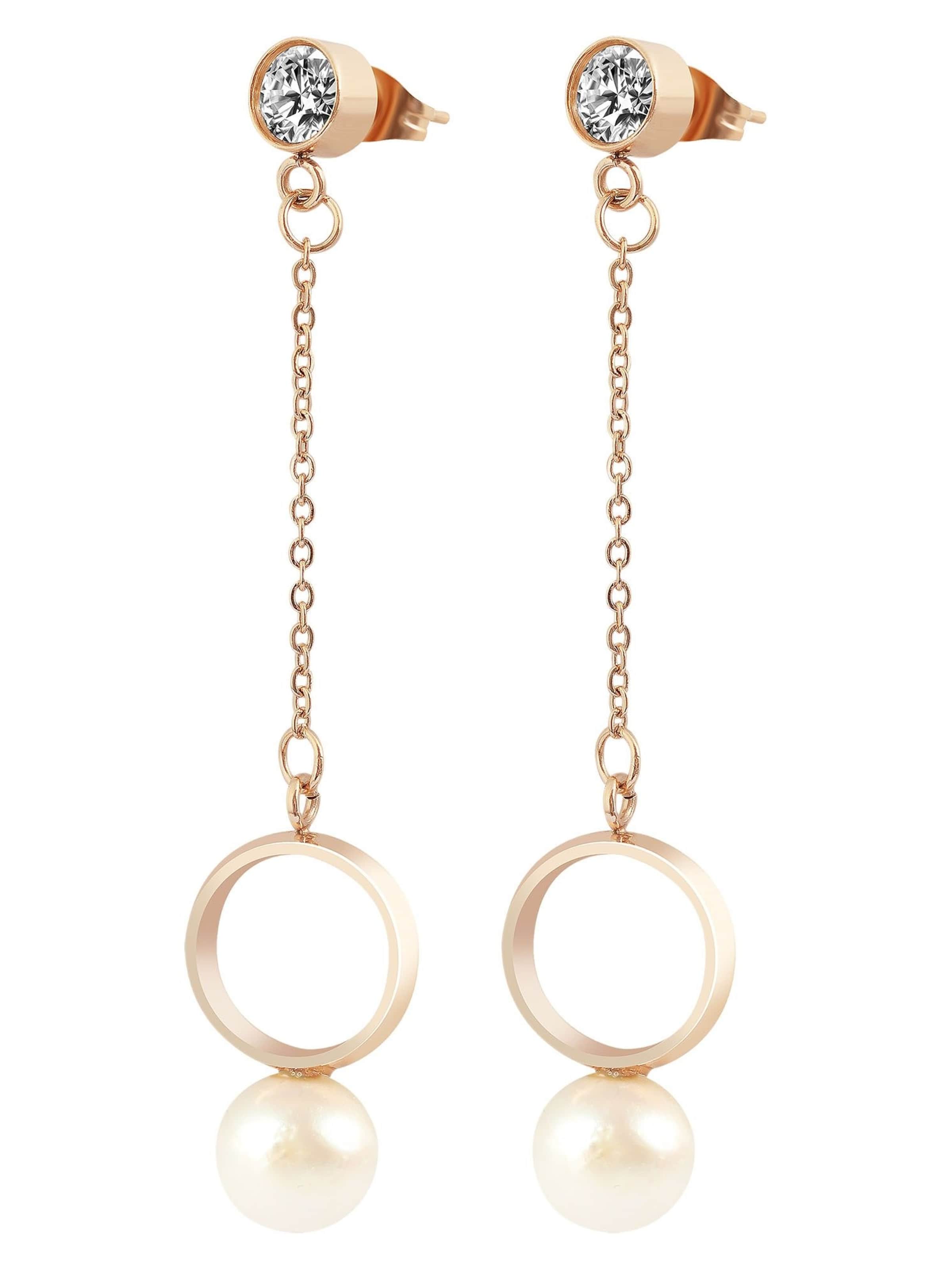 Akzent Earrings 'Chessie, langlebig' in Gold: front