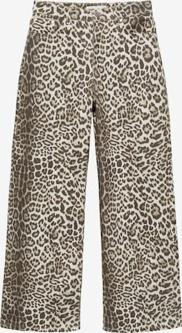 Pull&Bear Wide Leg Farkut värissä ruskea: etupuoli