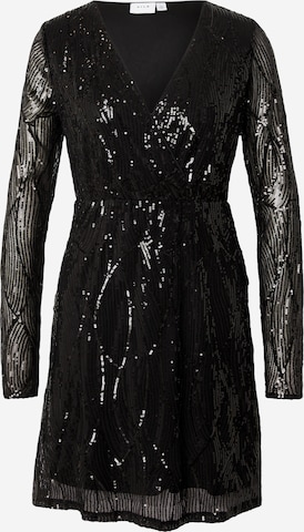 Rochie de cocktail 'VIKORA' de la VILA pe negru: față