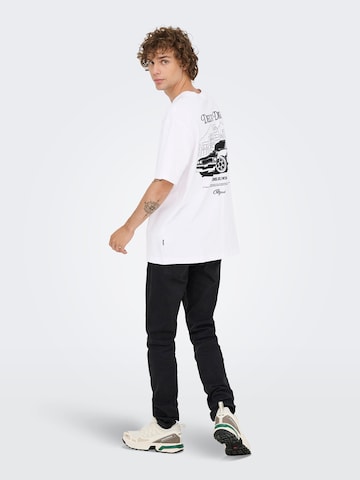 Only & Sons Футболка 'ONSNATHAN' в Белый: спереди