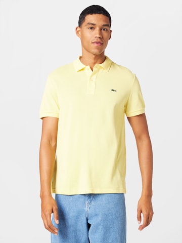 LACOSTE Slim fit Majica | rumena barva: sprednja stran