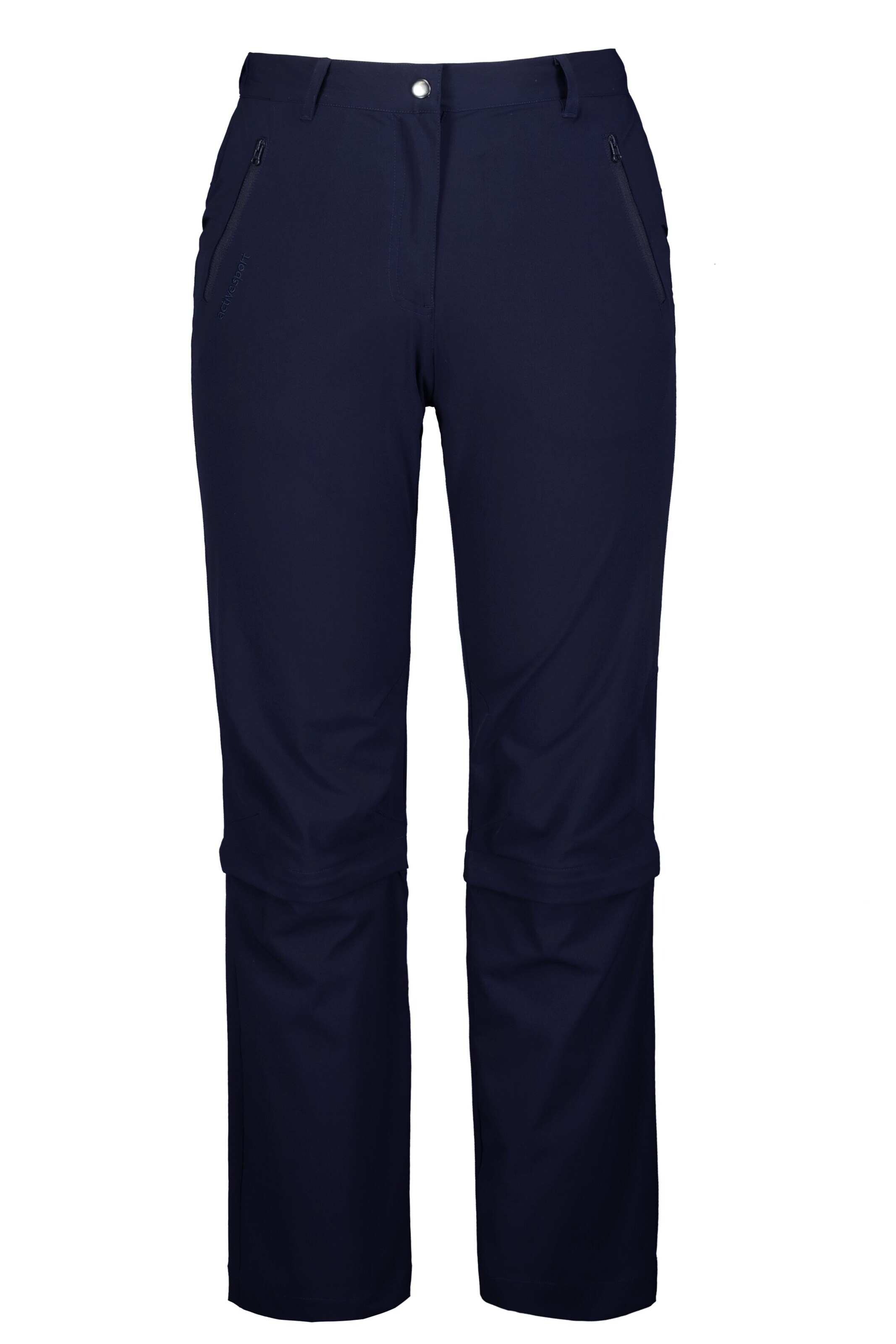 Ulla Popken Regular Broek in Blauw: voorkant