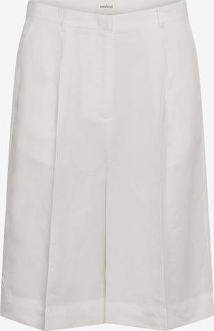 Pantalon à plis 'SLRagna Malika' SOAKED IN LUXURY en blanc : devant