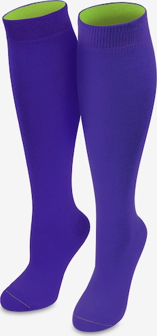 normani Knee High Socks in Blue: front