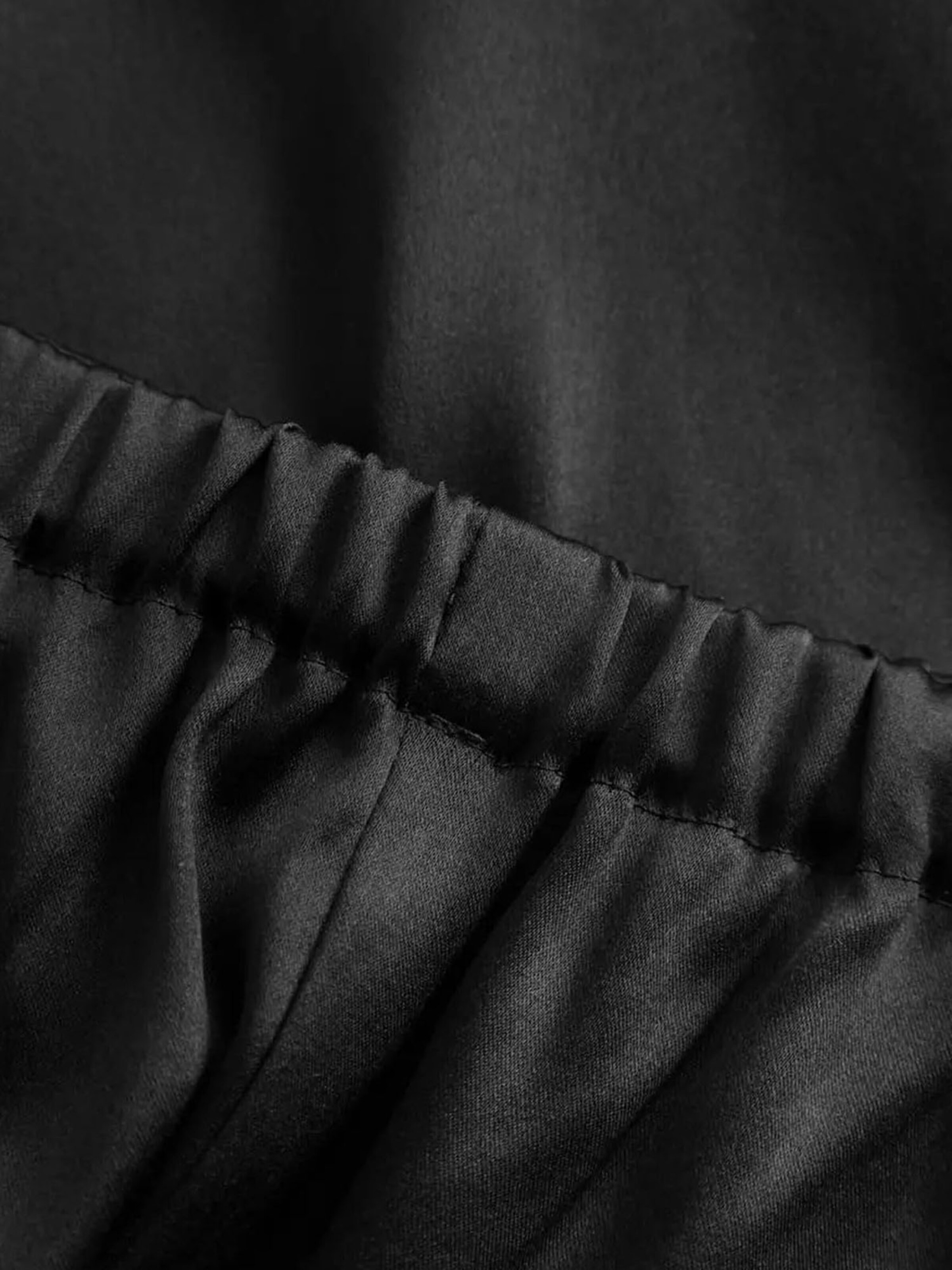 FÉRAUD PARIS Pyjamabroek ' Black Silk ' in Zwart