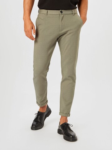 Slimfit Pantaloni di Lindbergh in verde: frontale