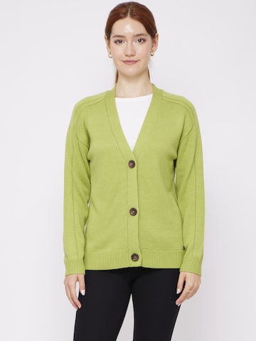 VICCI Germany Knit Cardigan in Green: front
