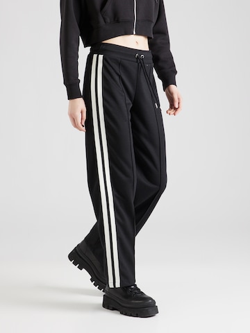 Wide leg Pantaloni di River Island in nero: frontale