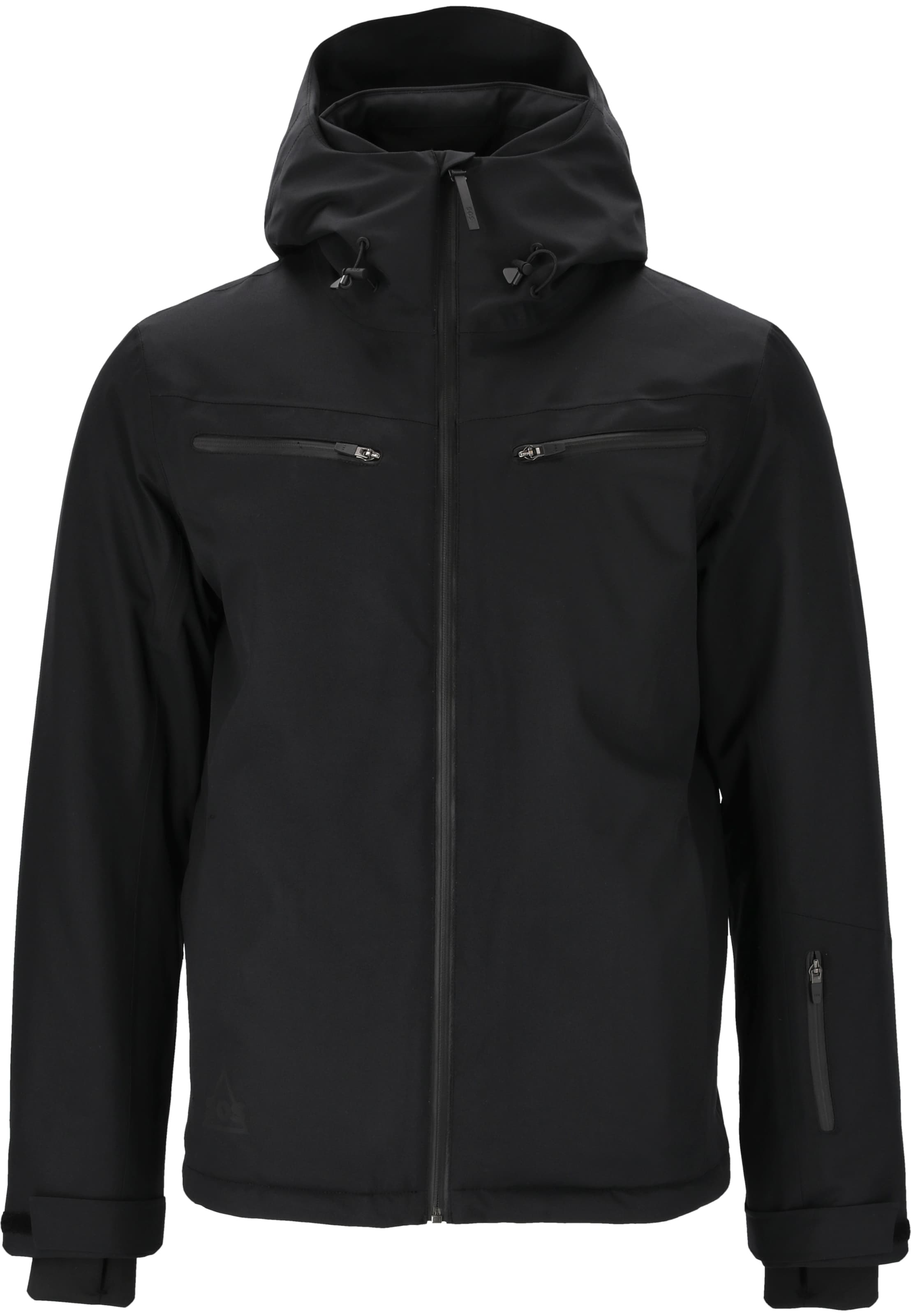 SOS Weatherproof jacket 'Valley' in Black: front